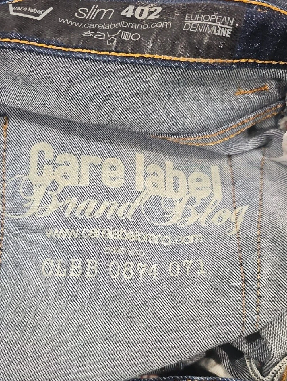 Care Label Slim 402 Selvedge Denim Jeans